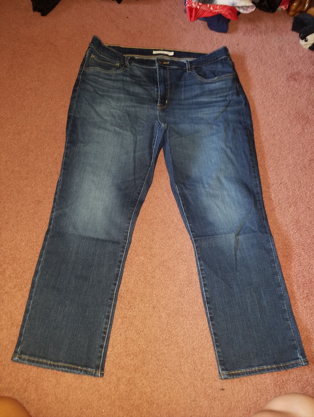 Levi's High Rise Straight Crop Jeans